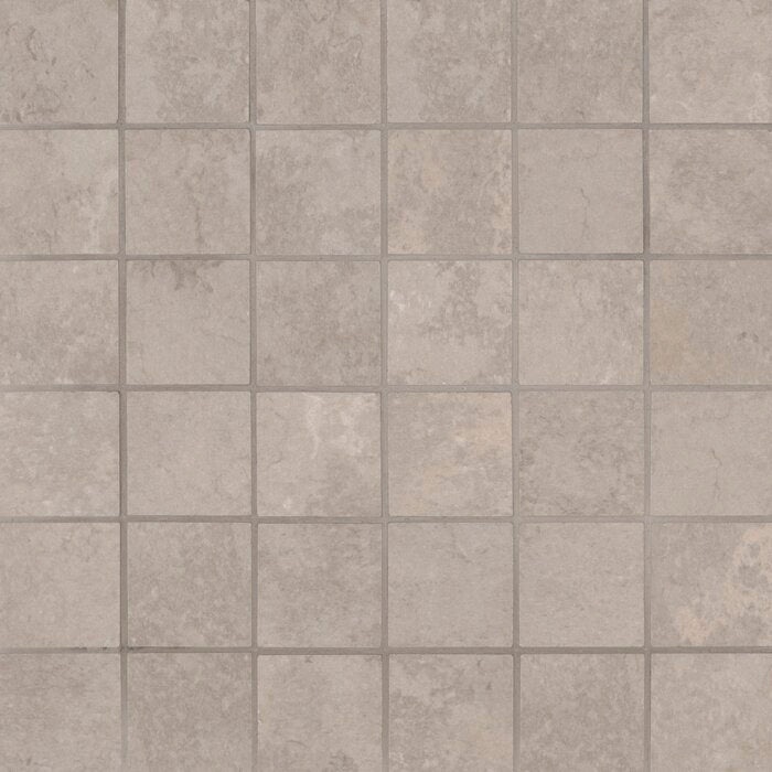 Tempest Gray Porcelain Mosaic - 2" X 2" - Matte