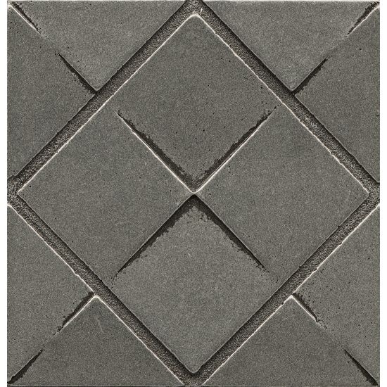 Ambiance Pewter Matrix City Metal Wall Trim - 4" X 4" Insert - Glossy