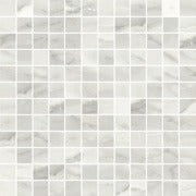 Bardiglio Bianco Porcelain Mosaic - 1" X 1"
