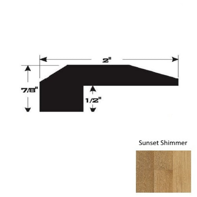 Sunset Shimmer Hardwood Moulding / Trim - 90" Threshold