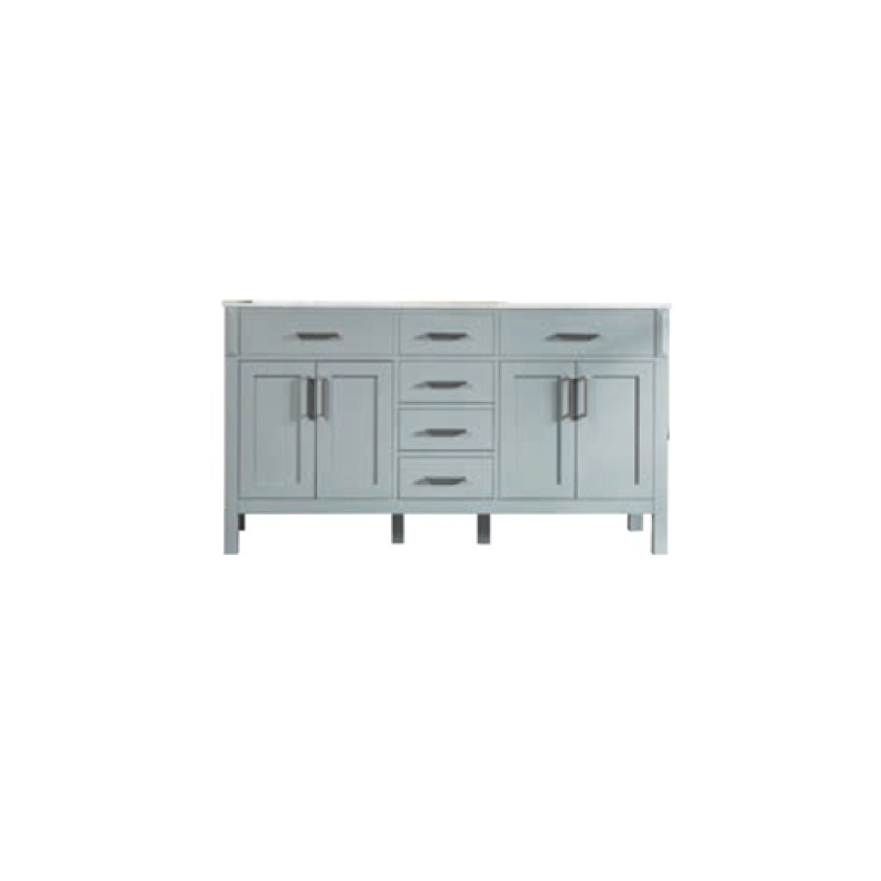 Grey 60" Freestanding Bathroom Vanity