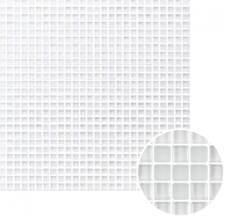 Micron Ice White Glass Mosaic Tile
