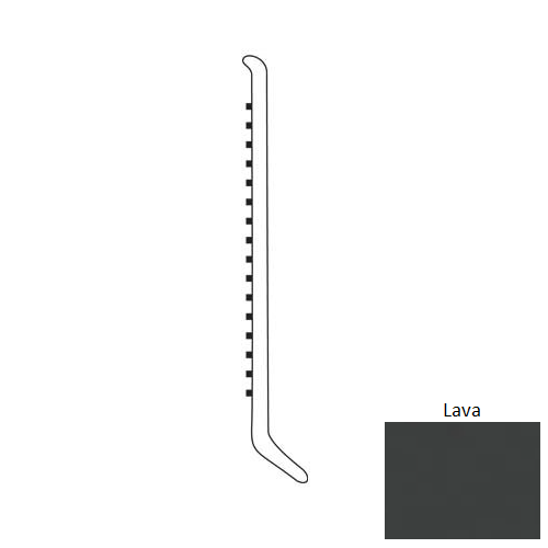 Lava Rubber Moulding / Trim 4" Cove Wall Base