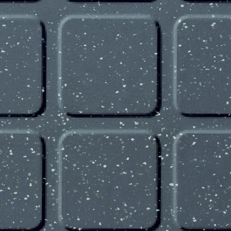 Johnsonite The Puget Sound Raised Square Color Splash Speckled Rubber Tile - Textured - 24" x 24"