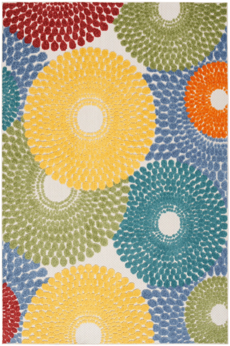 Aloha Alh29 Multicolor Polypropylene Modern Area Rug