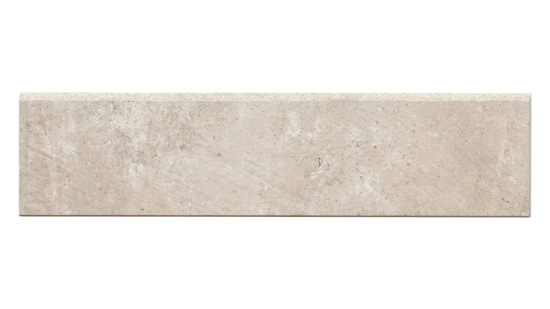 Simply Modern Tan Porcelain Bullnose Trim 3" x 12" Honed