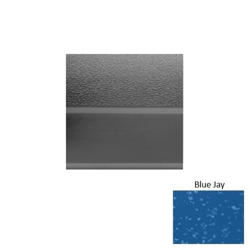 Symmetry 93 Blue Jay Rubber (Sq) Stair Tread - Textured