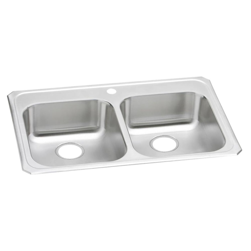 Elkay Celebrity Stainless Steel Drop-In Double-Bowl Kitchen Sink