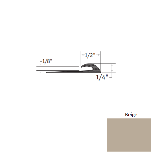Beige Vinyl Moulding / Trim