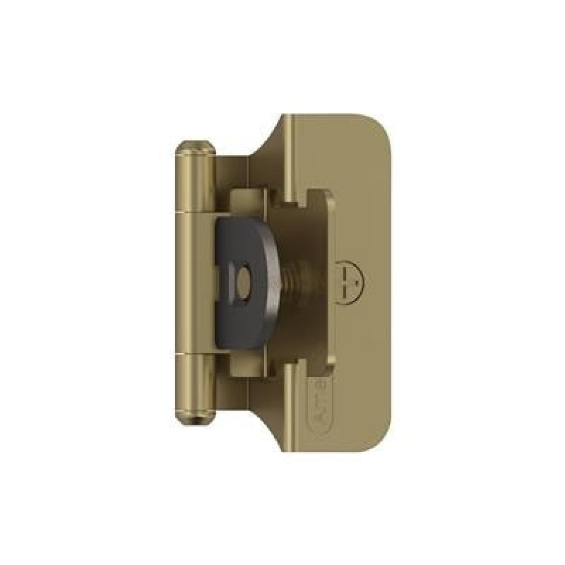 Golden Champagne Steel Face Frame Self Close Mortise Cabinet Hinge - 1/4" (7 Mm) Overlay - Golden Champagne