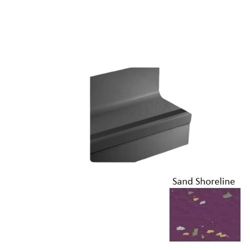 Sand Shoreline Cubis Rubber Stair Tread with Riser
