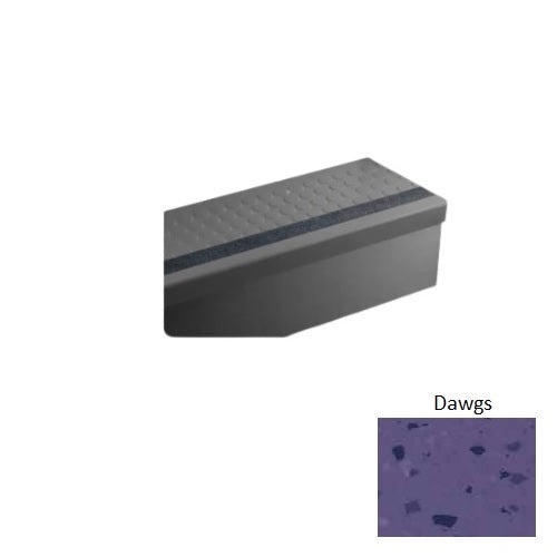 Speckled Rubber Stair Tread Trim 12 1/4" x 84"