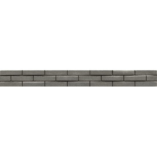 Ambiance Pewter Staggered Brick Metal Wall Trim