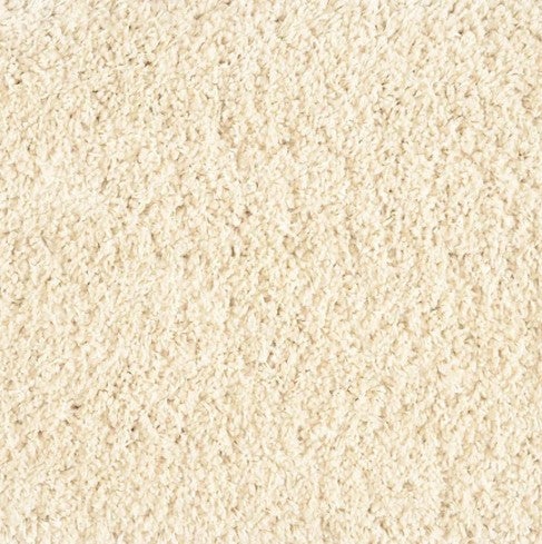 Avantgarde Shaggy Plush Ivory Polypropylene Carpet - Textured