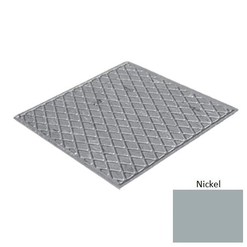Flextones Nickel Rubber Diamond Landing Tile - Textured - 27" X 27"