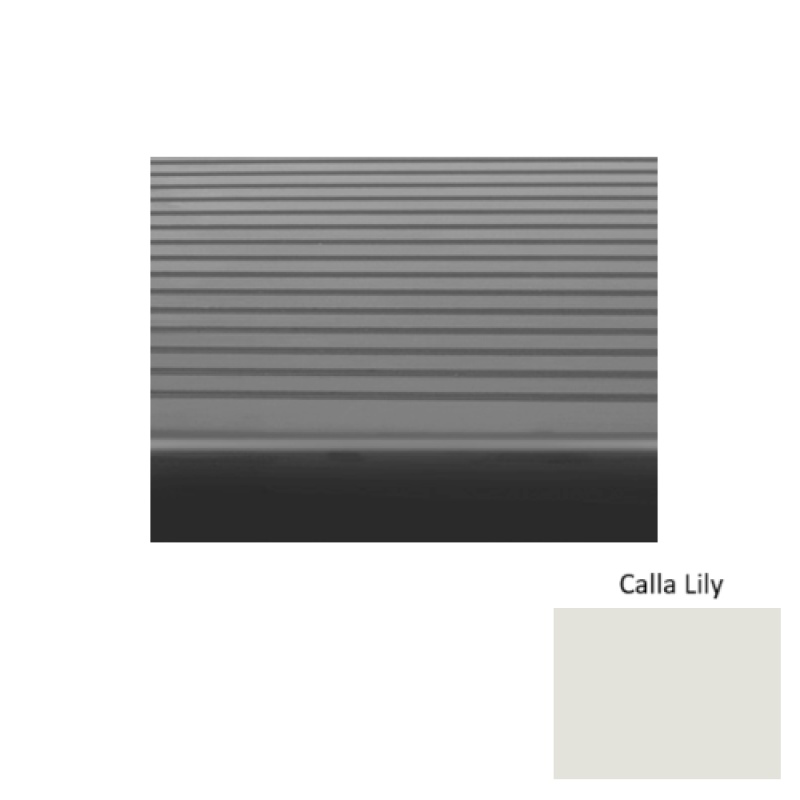 Solid 80 Calla Lily Rib Rubber Stair Tread