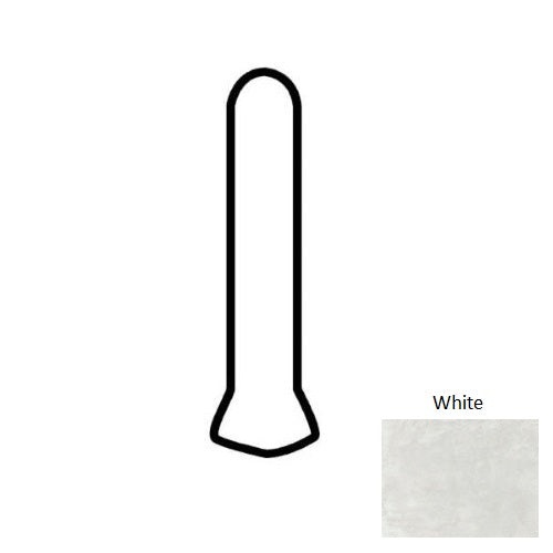 Portfolio White Porcelain Floor & Wall Trim