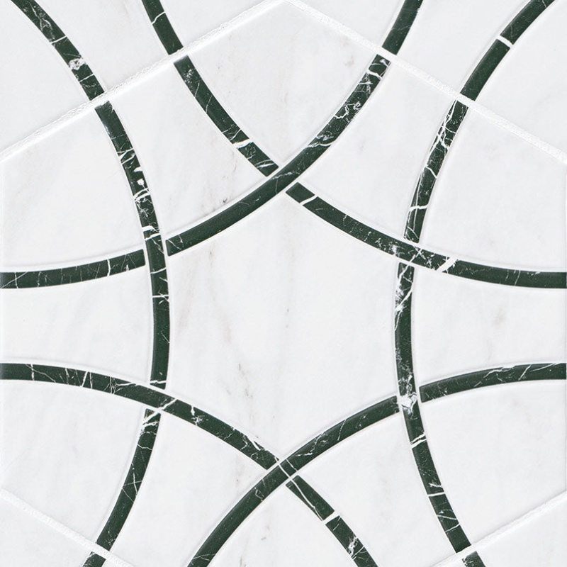 Geoglam Midnight Porcelain Tile - Matte - 11" X 13"