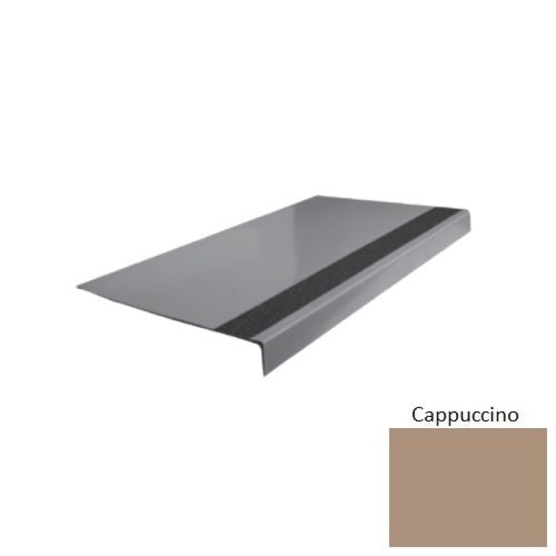 Flextones Cappuccino Type 170 Distinct Designs Rubber - 12 1/4" X 72" Stair Tread - Smooth