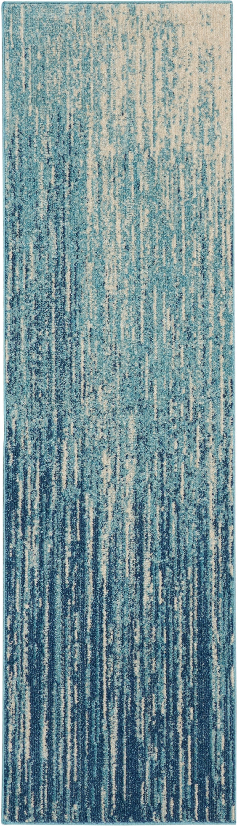Passion Psn09 Navy / Light Blue Runner Rug
