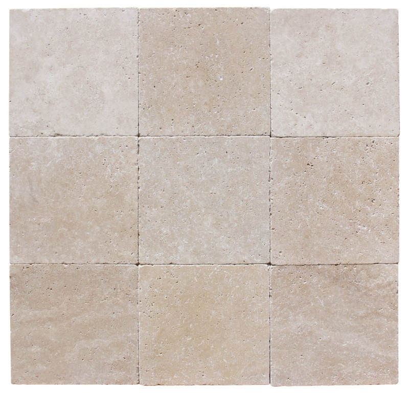Ivory Cross Cut Travertine Tile - Tumbled