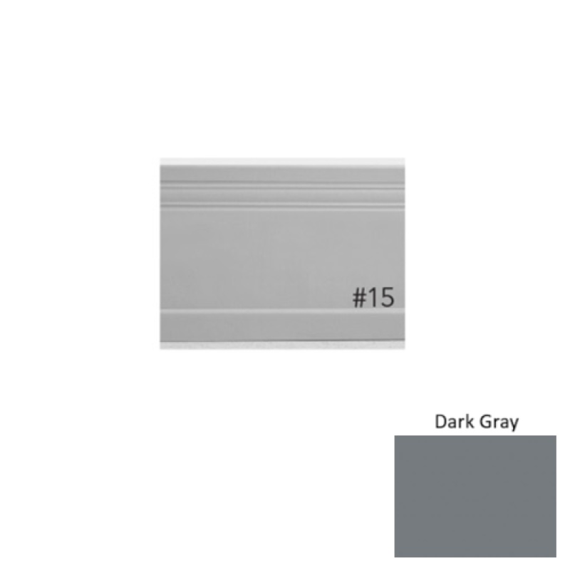 Pinnacle Plus #95 Invent Dark Gray Rubber Coil Wall Base - 5 1/2" X 60 Ft