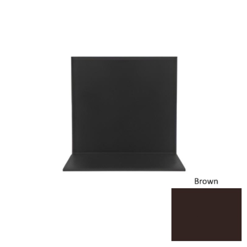 Pinnacle Brown Rubber Sanitary Toe Wall Base - 4" X 48"