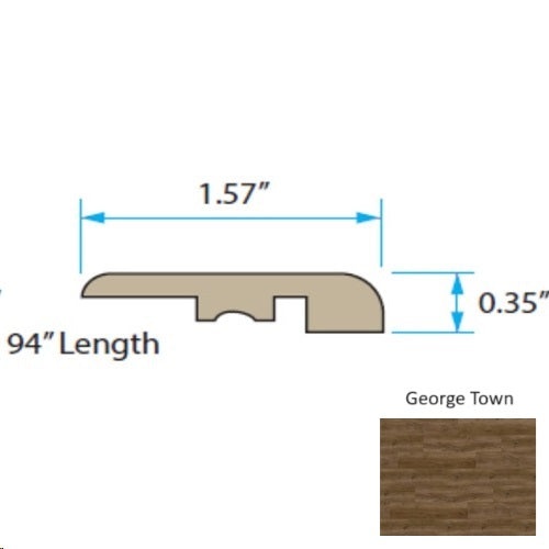 Cayman George Town Luxury Vinyl End Cap Trim