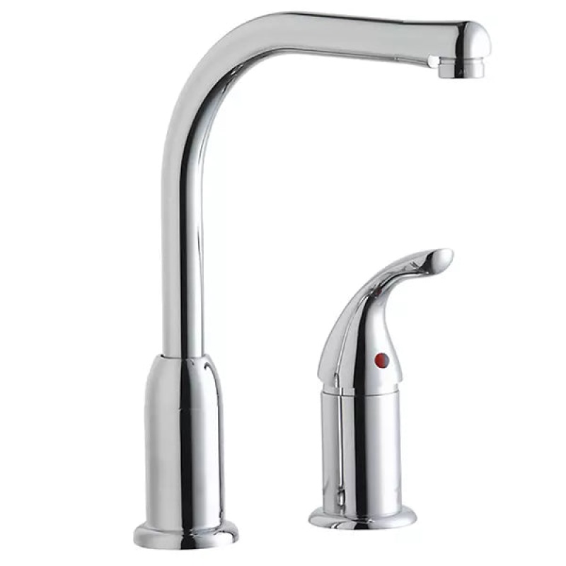 Lk3000cr Chrome Deck Mount Kitchen Faucet - Single Handle Two Holes - Chrome