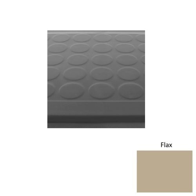 Roppe Solid 92 Flax Stair Tread with Galley Red Abrasive Strip