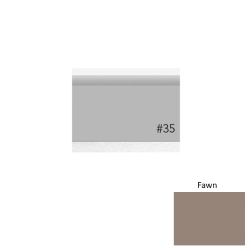 Pinnacle Plus #35 Sleek Fawn Rubber Coil Wall Base - 4 9/16" X 60 Ft
