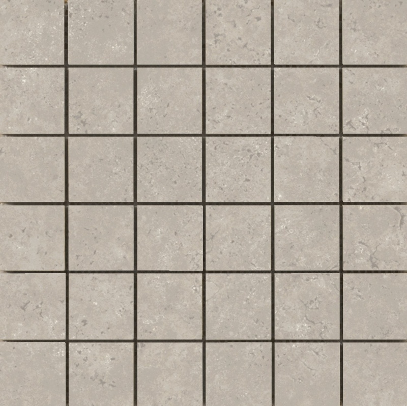 Tesola Taupe Ceramic Mosaic - 2" X 2" - Matte