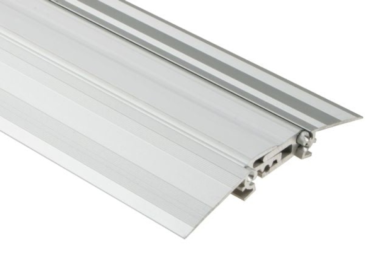 Dilex Bts Movement Joint Metal Tile Edging Trim - Satin Anodized Aluminum - 3/8" X 98 1/2"