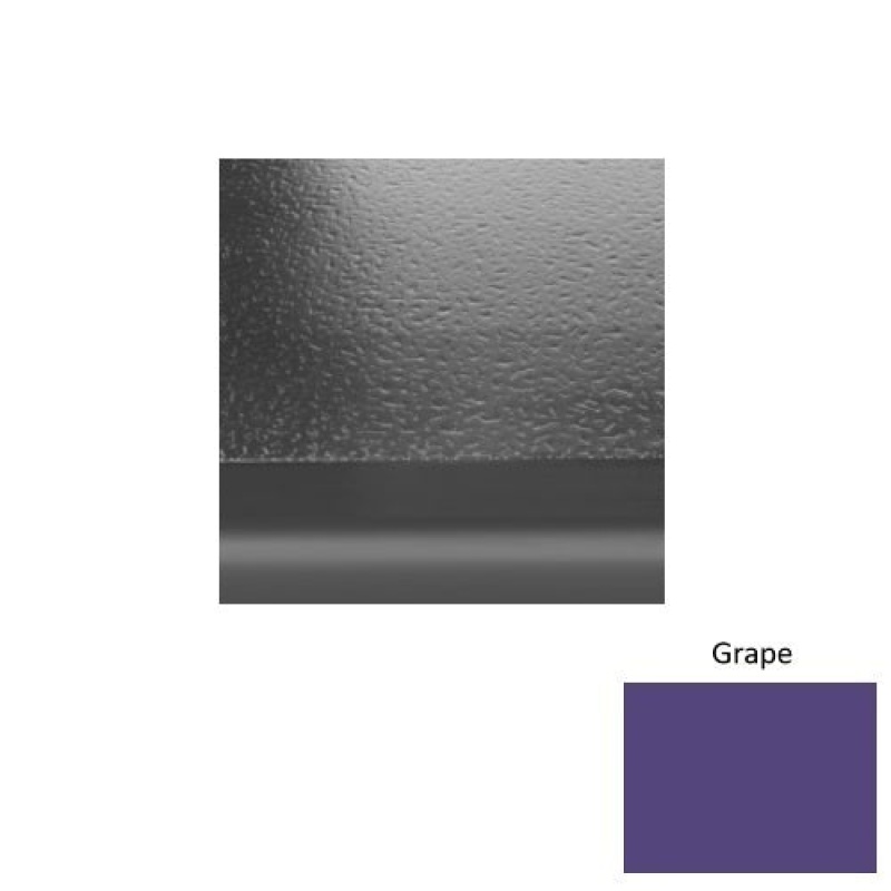 Solid 99 Grape Hammered Rubber (Sq) With Black Abrasive Strip Stair Tread - Hammered