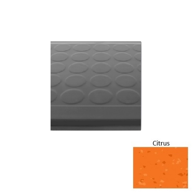 Symmetry 92 Citrus Low Profile Raised Circular Rubber (Sq) Stair Tread - Textured