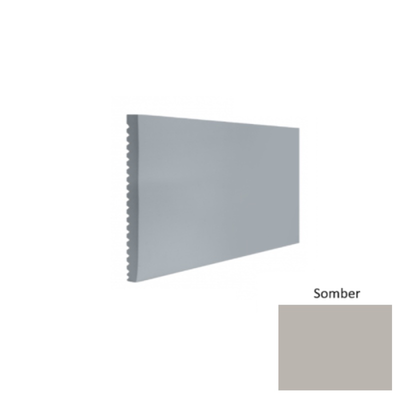 Contours #60 Candid Somber Rubber Profiled Wall Base - Satin