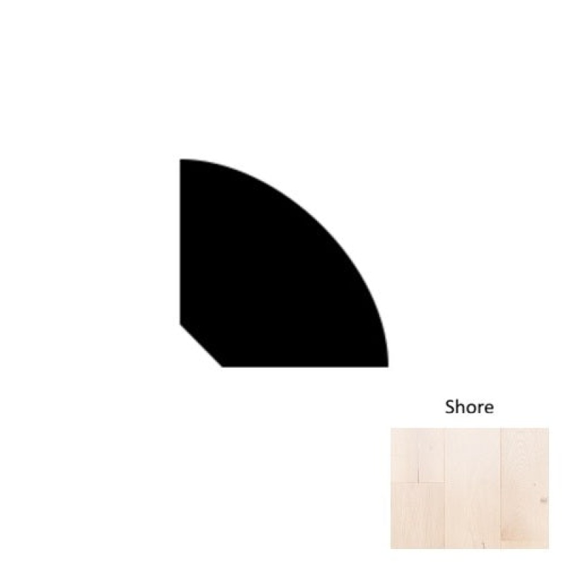 Designer Shore Hardwood Moulding / Trim - 78" Quarter Round - Wire Brushed