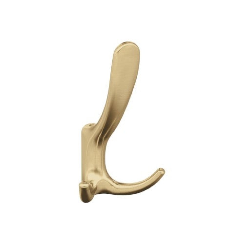 Finesse Zinc Triple Prong Decorative Hook - Champagne Bronze - 4 15/16" (125 Mm) Length