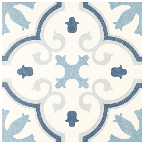 Monteca Blue Porcelain Tile - Glossy - 9 3/4" x 9 3/4"