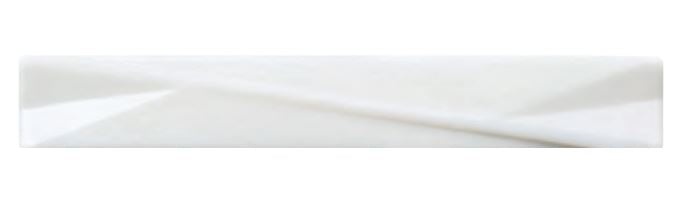 Illuminary Icicle Glass Wall Trim - 1" X 8" Convergent Liner - Matte