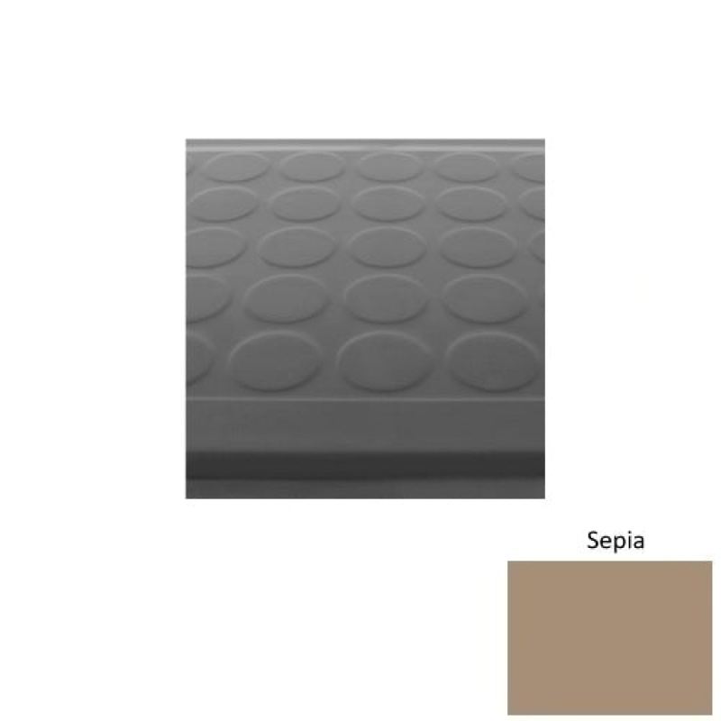 Sepia Low Profile Raised Circular Rubber Stair Tread