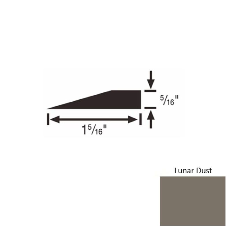 Solid 25 Lunar Dust Rubber Reducer Strip