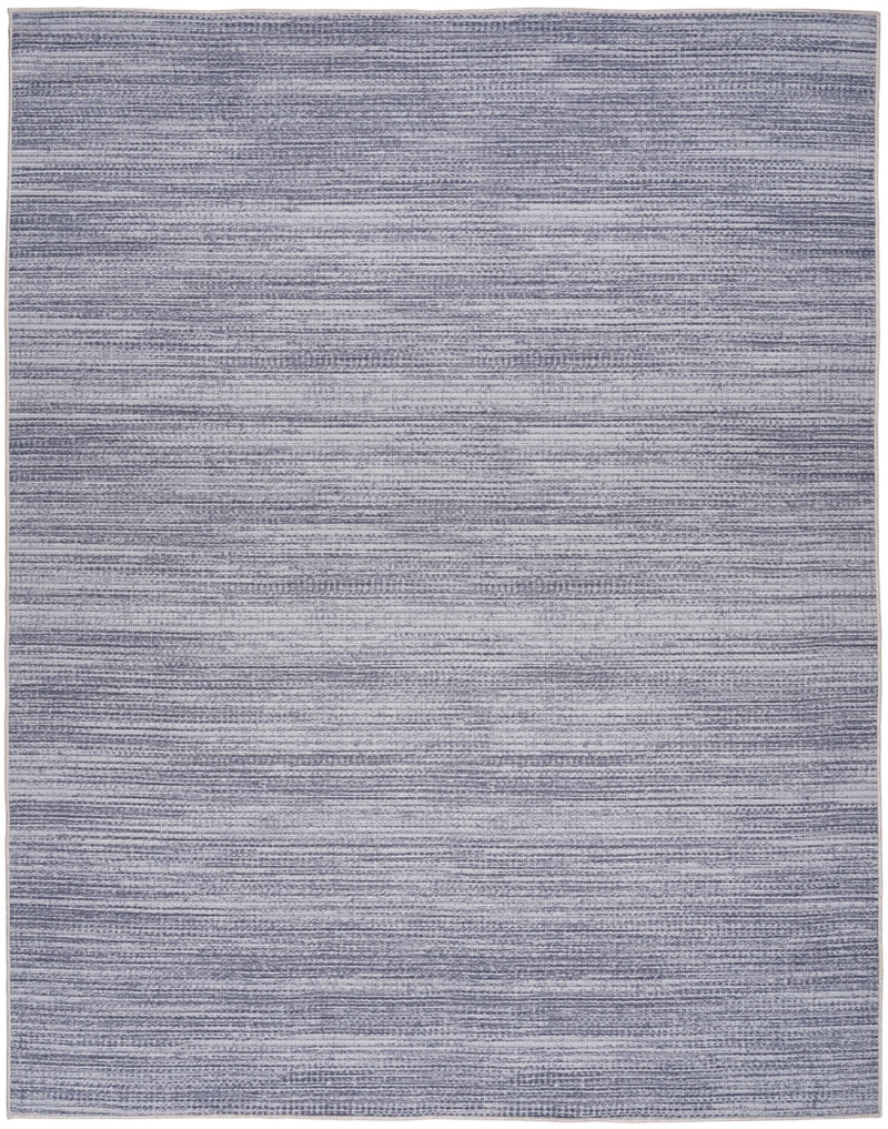 Nourison Washables Grey NWB03 Cotton Blend Area Rug, 5 Ft X 7 Ft