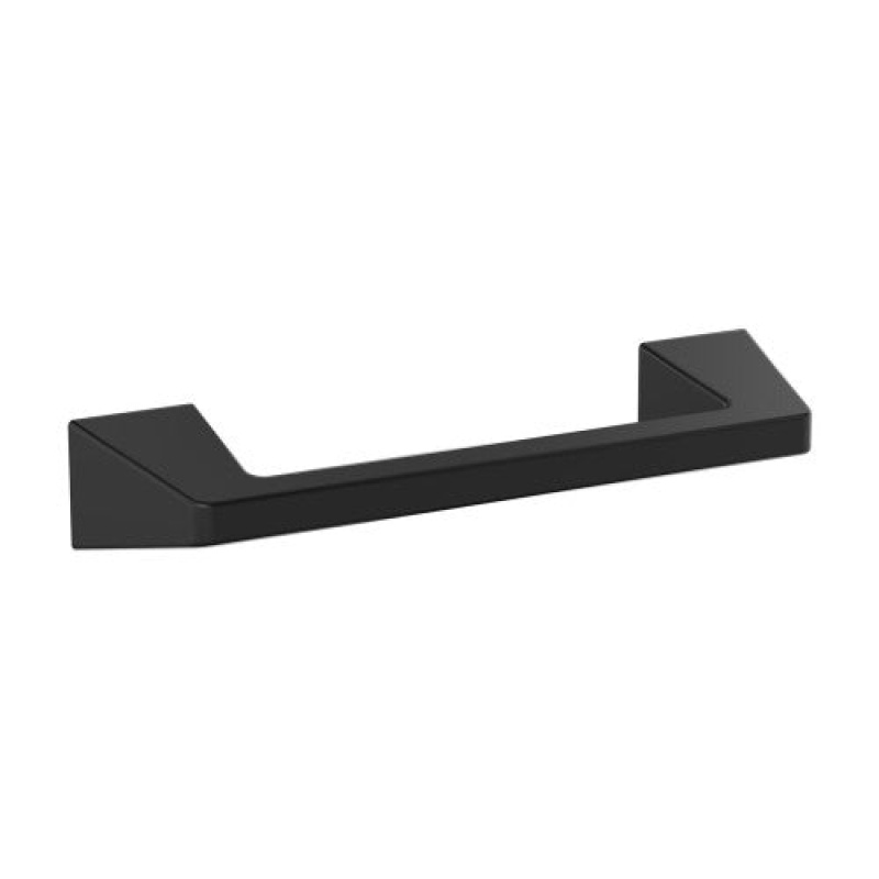 Blackrock Zinc & Stainless Steel Single Wall Mounted Towel Bar - Matte Black