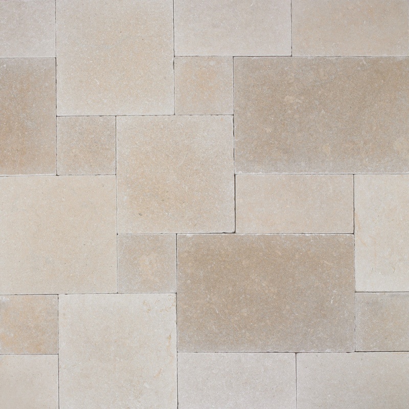 Salem Grey Limestone Lyon Pattern - Tumbled - Various Sizes