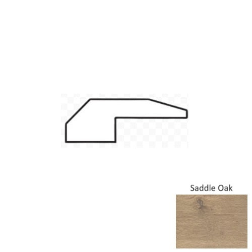 Naturalux Saddle Oak Hardwood Moulding / Trim - 84" Endcap Threshold - Aluminum Oxide
