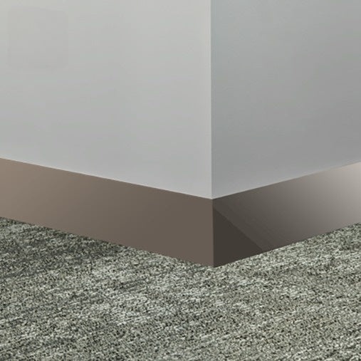 Johnsonite Fawn Rubber Millwork Contoured Wall Base - 2 1/2" X 96" X 1/4" Monument - Millwork Contoured Wall Base
