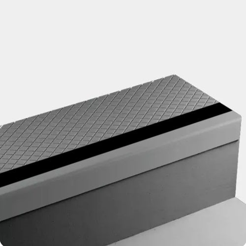 Johnsonite Medium Grey Diamond Rubber Stair Tread