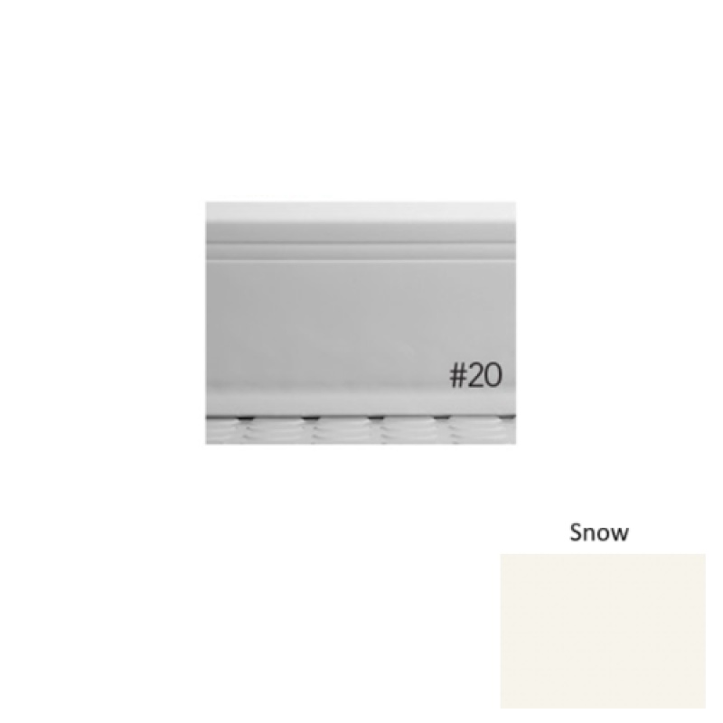 Pinnacle Plus #20 Draft Snow Rubber Coil Wall Base