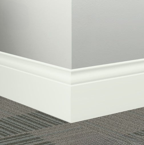 Johnsonite Snowbound Rubber Millwork Contoured Wall Base